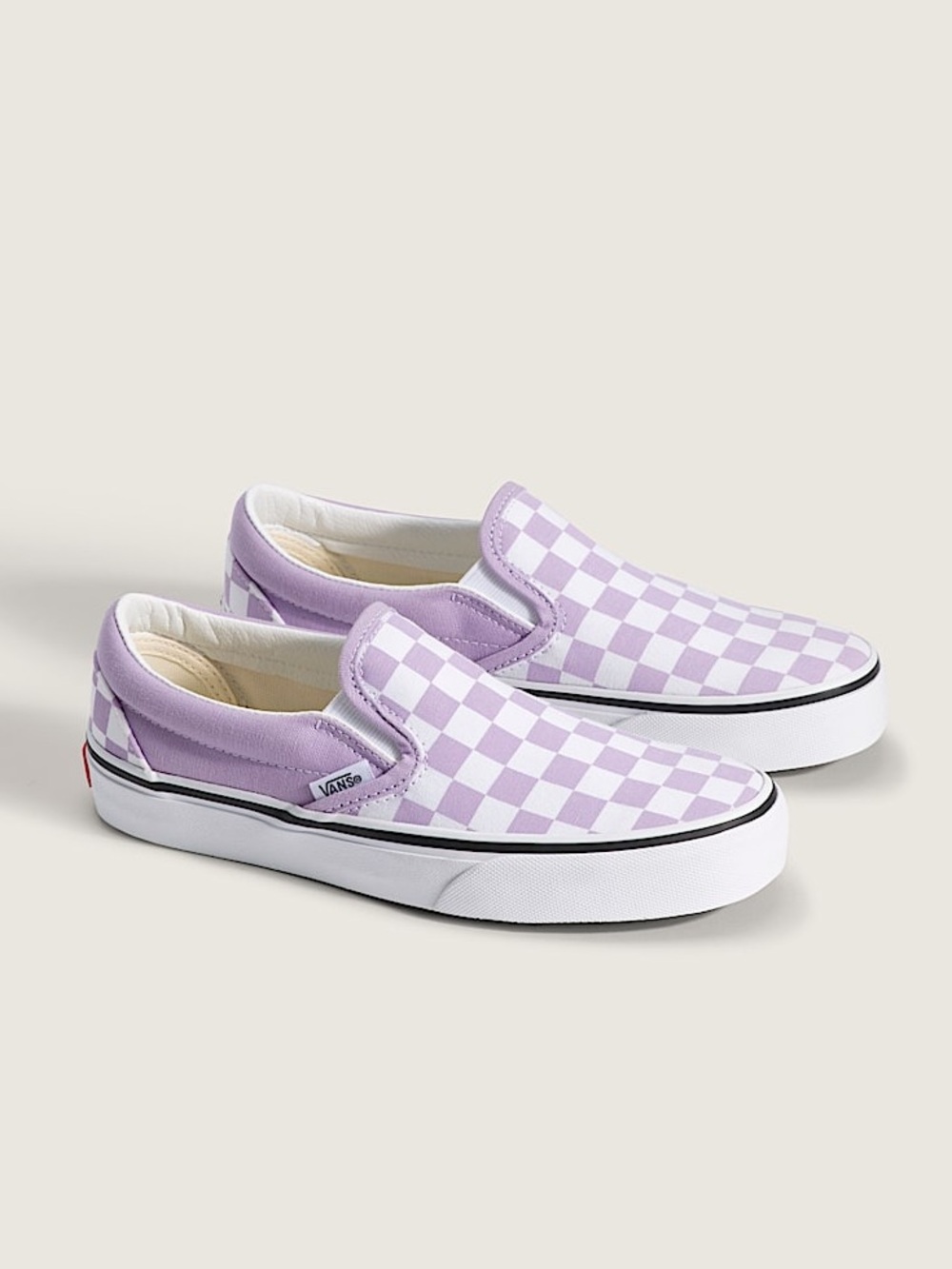 Vans Classic Slip-On Checkerboard Shoe Soft Orchid Purple 7.5M/9W
